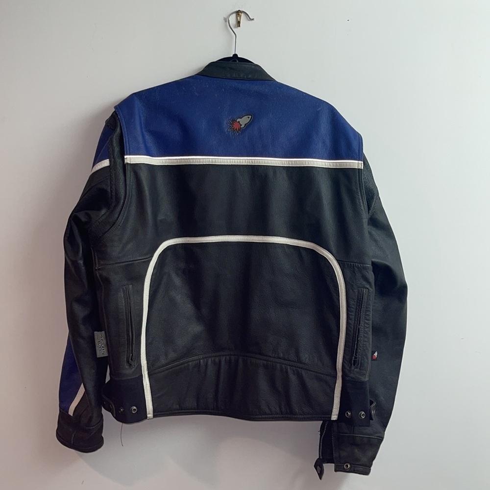 SOLD—- Men’s Joe Rocket Leather Motorcycle Jacket - Picture 2 of 5